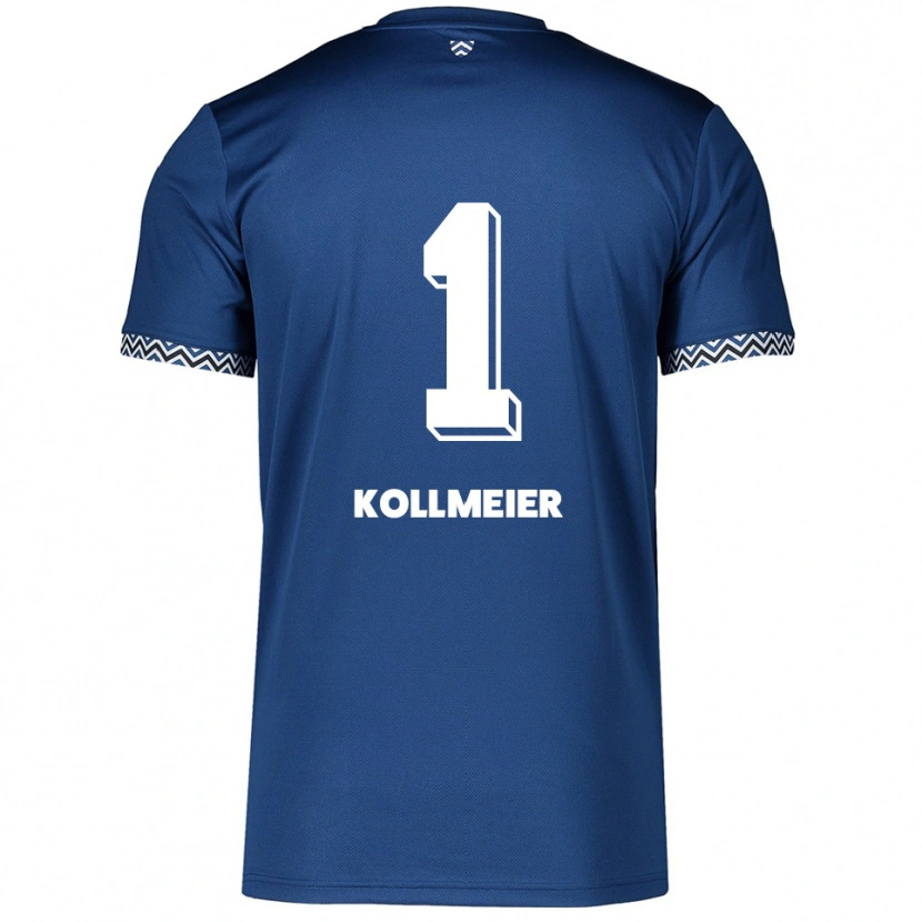 Danxen Män Anton Kollmeier #1 Marinblå Vit Hemmatröja Matchtröjor 2025/26 Tröjor T-Tröja