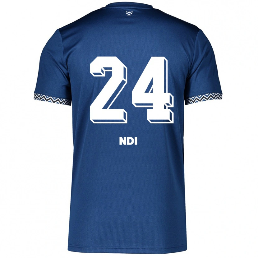 Danxen Män Bradley Ndi #24 Marinblå Vit Hemmatröja Matchtröjor 2025/26 Tröjor T-Tröja