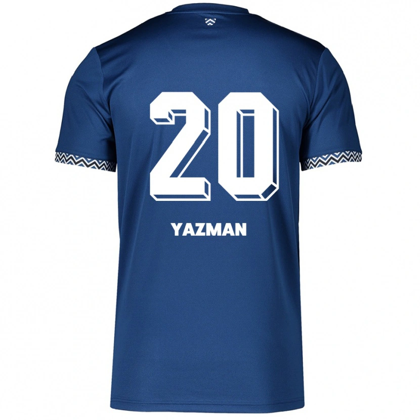 Danxen Män Onur Yazman #20 Marinblå Vit Hemmatröja Matchtröjor 2025/26 Tröjor T-Tröja