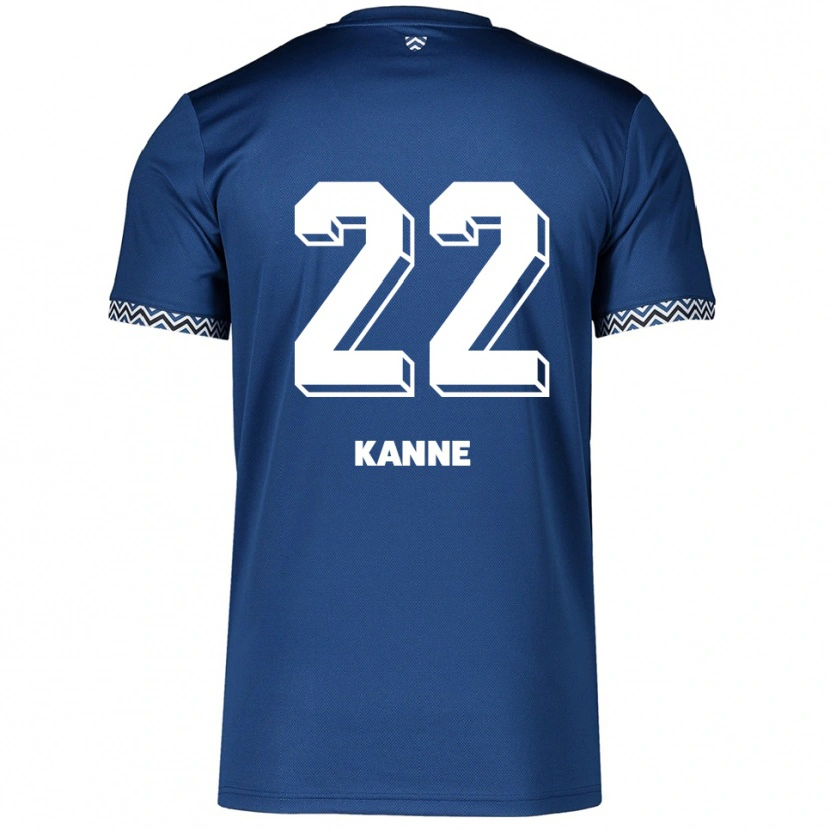 Danxen Män Louis Kanne #22 Marinblå Vit Hemmatröja Matchtröjor 2025/26 Tröjor T-Tröja