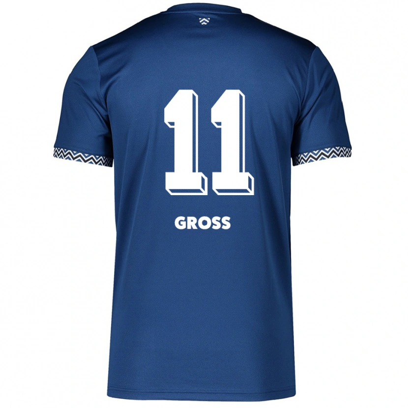 Danxen Män Danny Gross #11 Marinblå Vit Hemmatröja Matchtröjor 2025/26 Tröjor T-Tröja