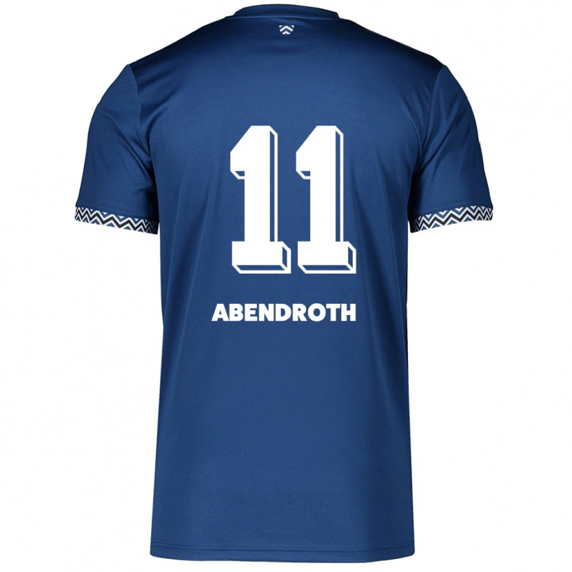 Danxen Män Cosma Abendroth #11 Marinblå Vit Hemmatröja Matchtröjor 2025/26 Tröjor T-Tröja