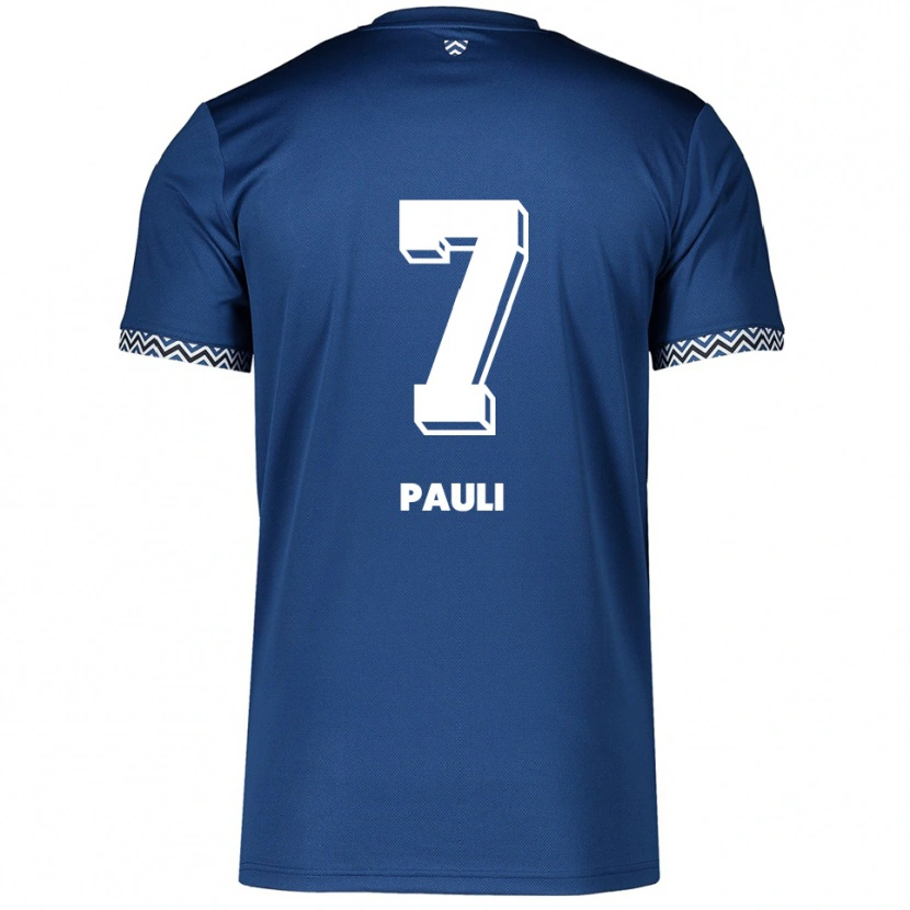 Danxen Män Sophia Pauli #7 Marinblå Vit Hemmatröja Matchtröjor 2025/26 Tröjor T-Tröja