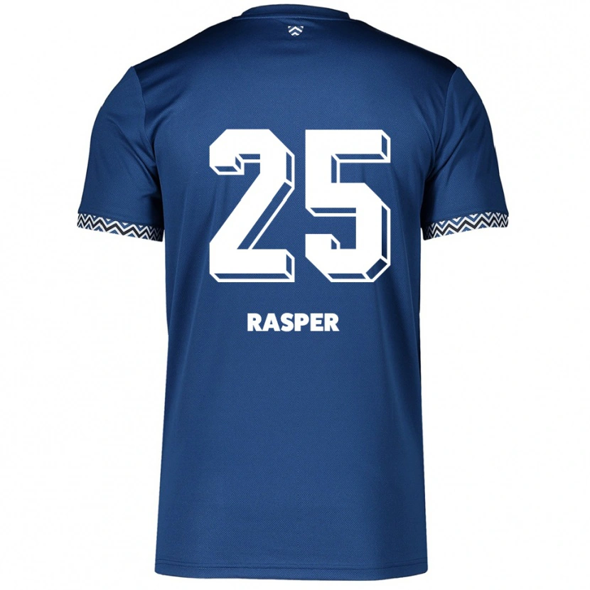 Danxen Män Christopher Rasper #25 Marinblå Vit Hemmatröja Matchtröjor 2025/26 Tröjor T-Tröja