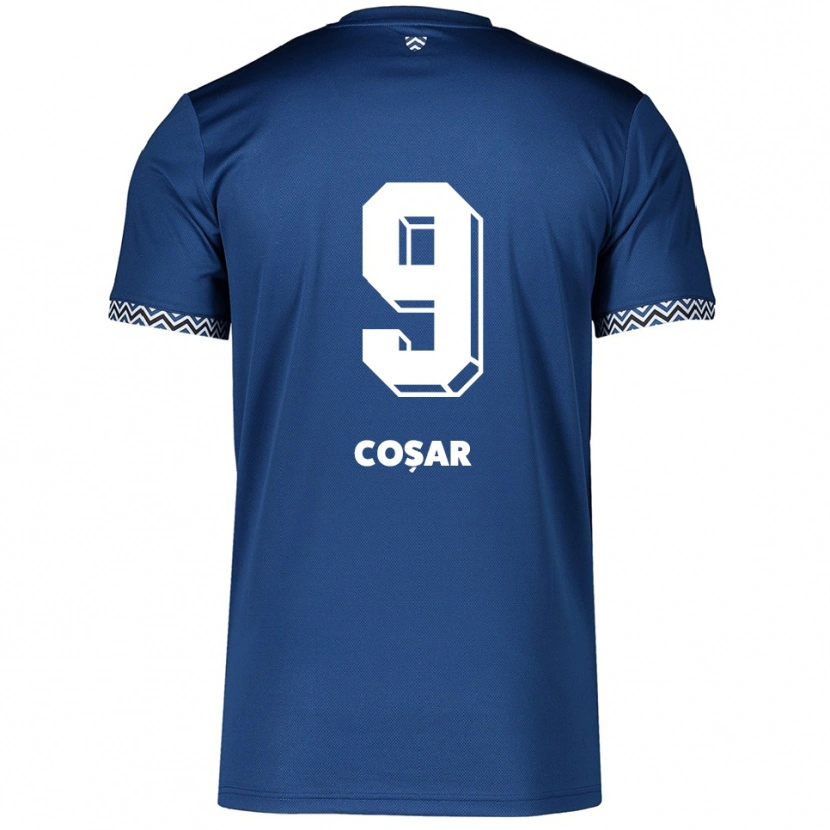Danxen Män Tanay Coşar #9 Marinblå Vit Hemmatröja Matchtröjor 2025/26 Tröjor T-Tröja