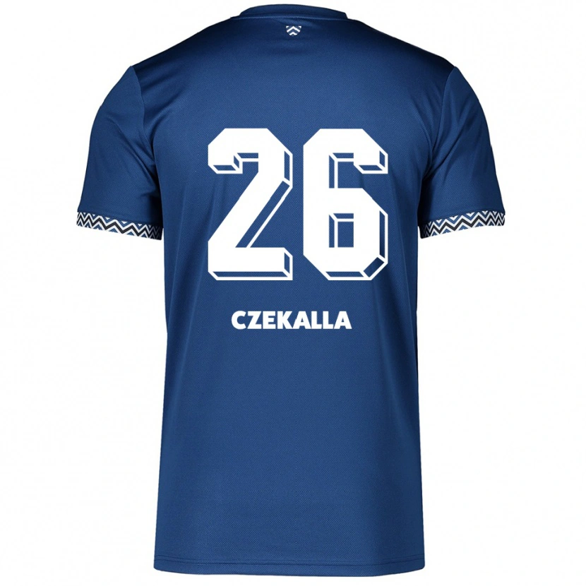 Danxen Män Anna Czekalla #26 Marinblå Vit Hemmatröja Matchtröjor 2025/26 Tröjor T-Tröja