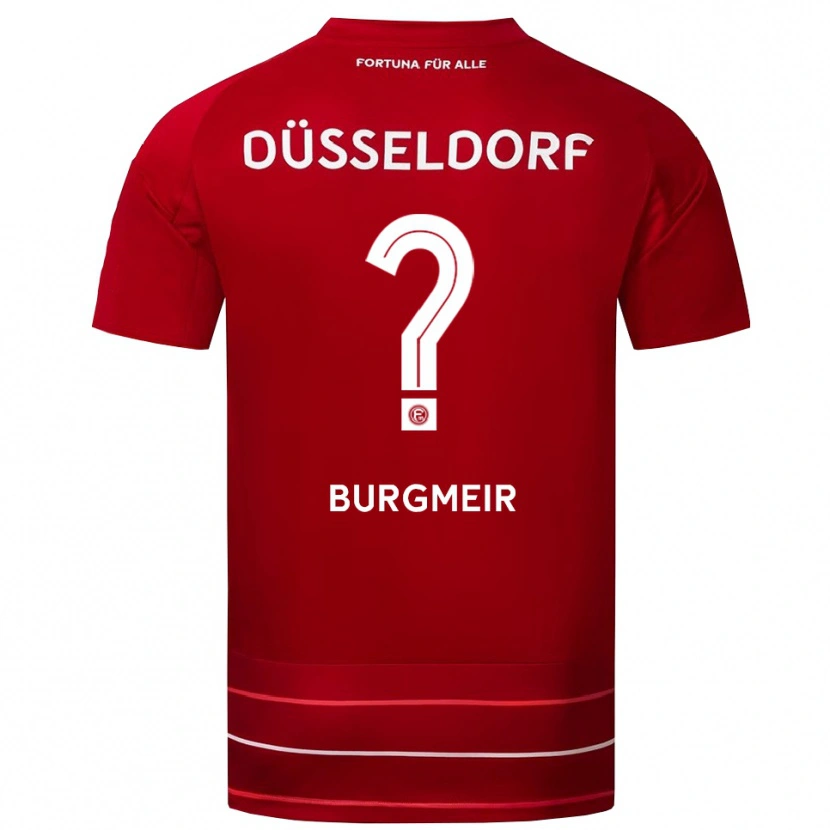 Danxen Män Tabea Burgmeir #0 Röd Vit Hemmatröja Matchtröjor 2025/26 Tröjor T-Tröja