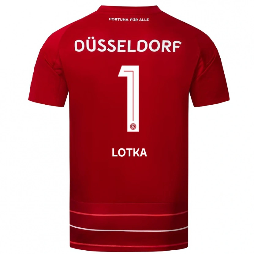 Danxen Män Marcel Lotka #1 Röd Vit Hemmatröja Matchtröjor 2025/26 Tröjor T-Tröja