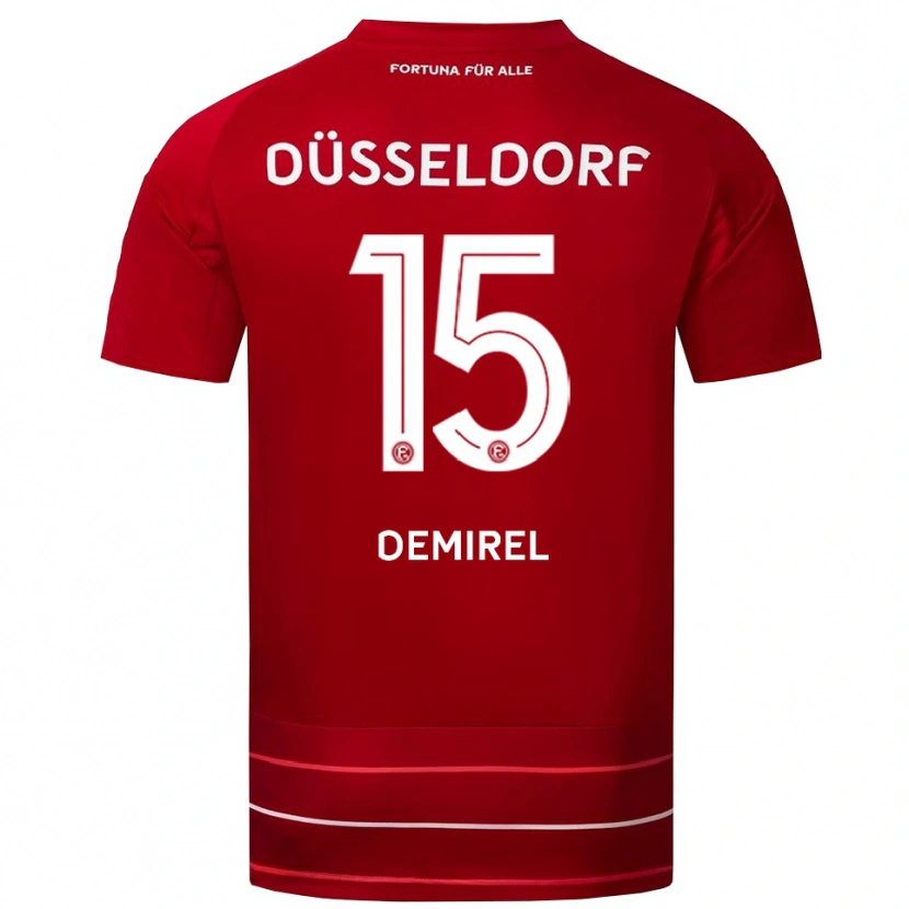 Danxen Män Yalcin Demirel #15 Röd Vit Hemmatröja Matchtröjor 2025/26 Tröjor T-Tröja