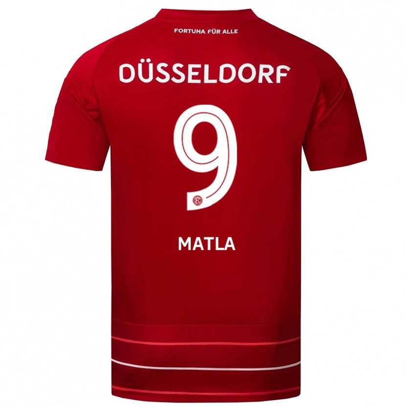 Danxen Män Lenny Matla #9 Röd Vit Hemmatröja Matchtröjor 2025/26 Tröjor T-Tröja