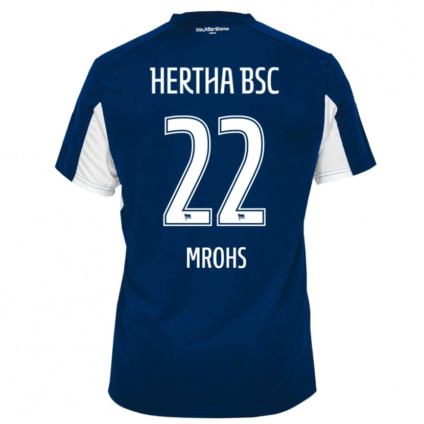 Danxen Män Daniel Mrohs #22 Vit Blå Hemmatröja Matchtröjor 2025/26 Tröjor T-Tröja