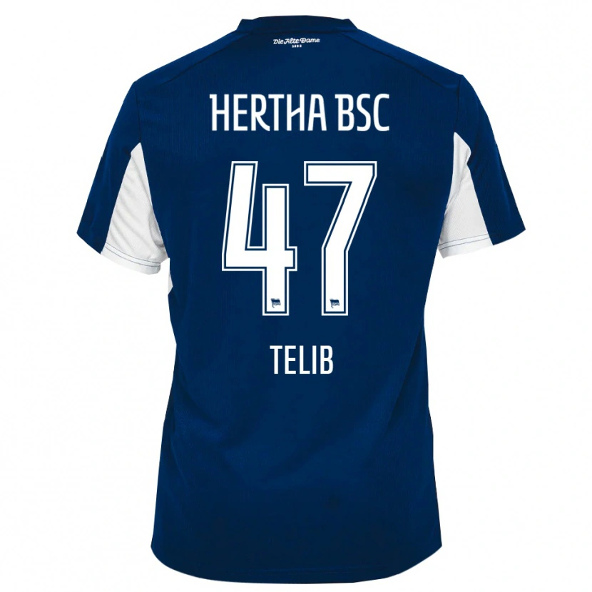 Danxen Män Selim Telib #47 Vit Blå Hemmatröja Matchtröjor 2025/26 Tröjor T-Tröja