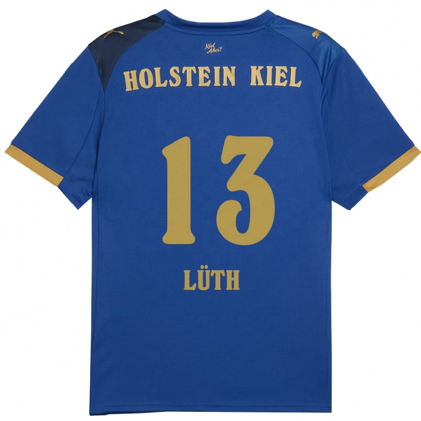 Danxen Män Felix Lüth #13 Blå Guld Hemmatröja Matchtröjor 2025/26 Tröjor T-Tröja