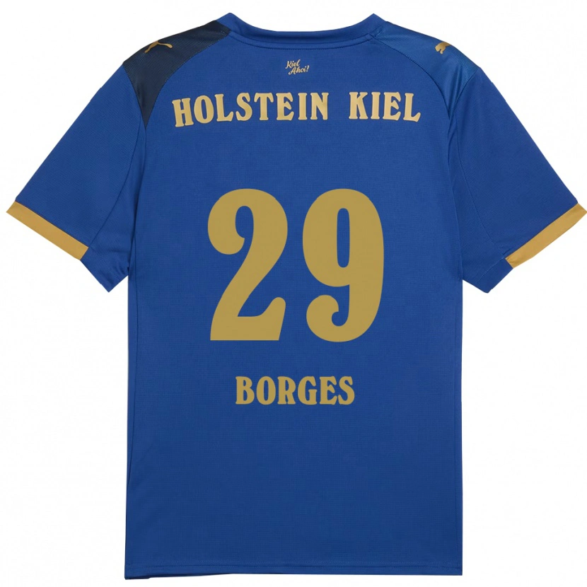 Danxen Män Lenny Borges #29 Blå Guld Hemmatröja Matchtröjor 2025/26 Tröjor T-Tröja