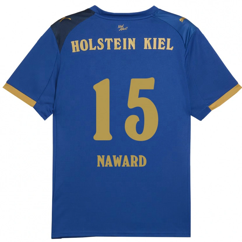 Danxen Män Aryanna Naward #15 Blå Guld Hemmatröja Matchtröjor 2025/26 Tröjor T-Tröja