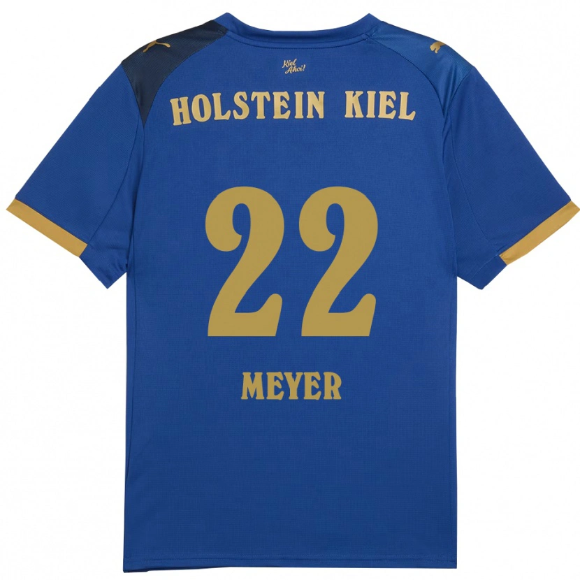 Danxen Män Mätthi Meyer #22 Blå Guld Hemmatröja Matchtröjor 2025/26 Tröjor T-Tröja