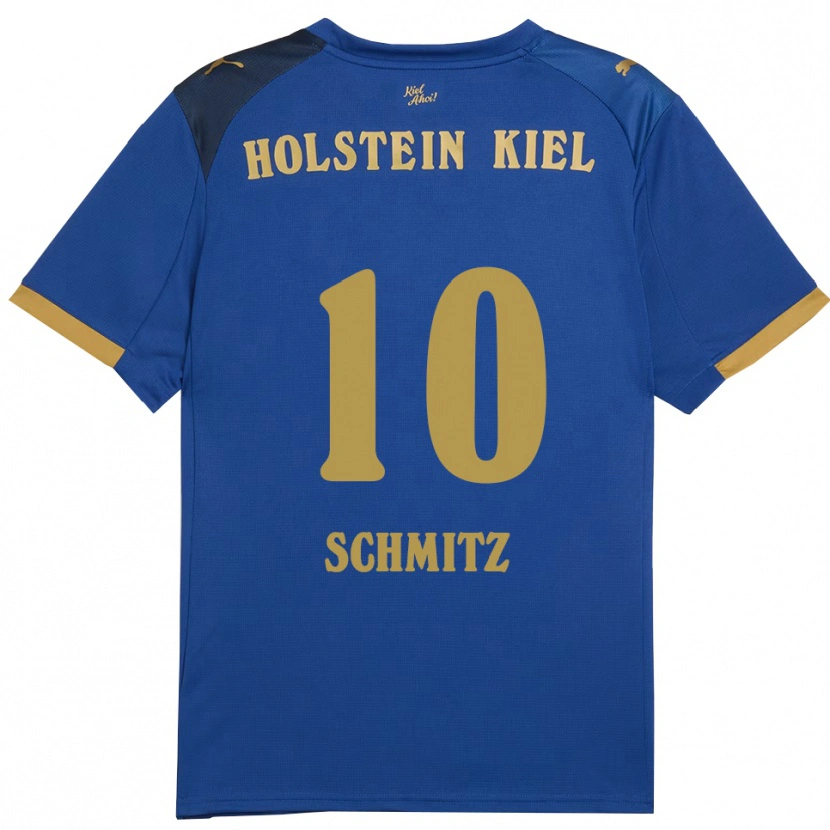Danxen Män Maximilian Schmitz #10 Blå Guld Hemmatröja Matchtröjor 2025/26 Tröjor T-Tröja