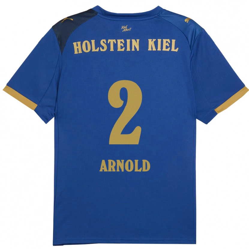 Danxen Män Henrik Arnold #2 Blå Guld Hemmatröja Matchtröjor 2025/26 Tröjor T-Tröja