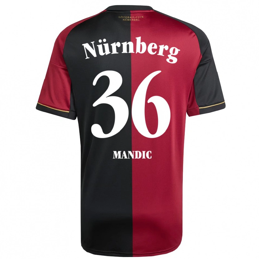 Danxen Män Kristian Mandic #36 Vinröd Svart Hemmatröja Matchtröjor 2025/26 Tröjor T-Tröja