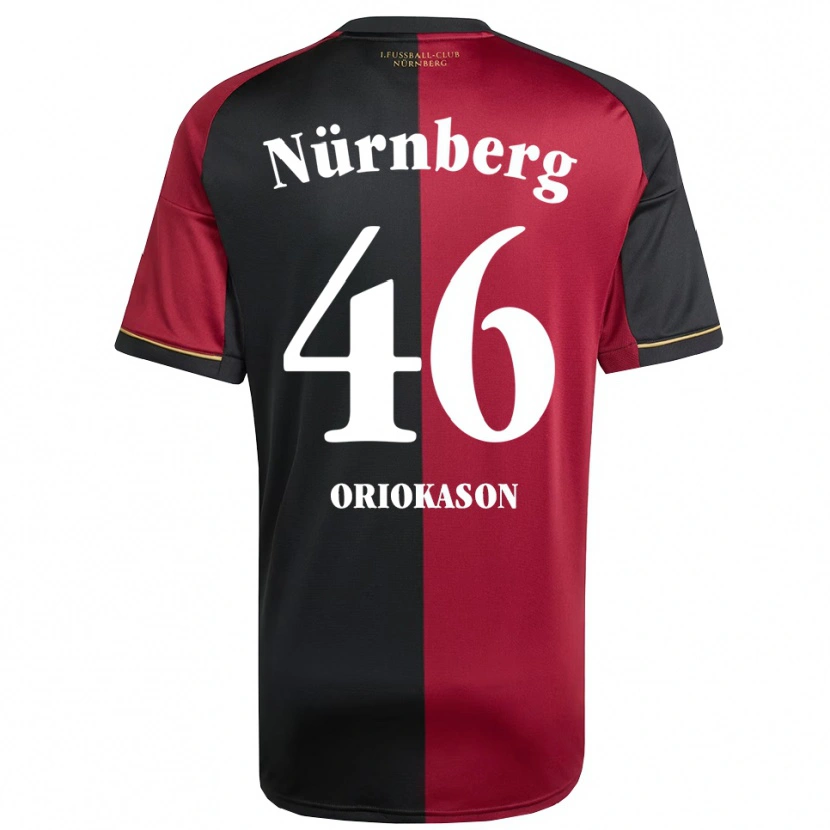 Danxen Män Emmanuel Oriokason #46 Vinröd Svart Hemmatröja Matchtröjor 2025/26 Tröjor T-Tröja