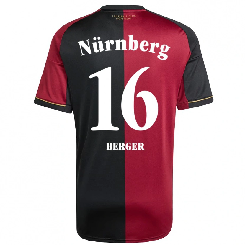 Danxen Män Tim Berger #16 Vinröd Svart Hemmatröja Matchtröjor 2025/26 Tröjor T-Tröja