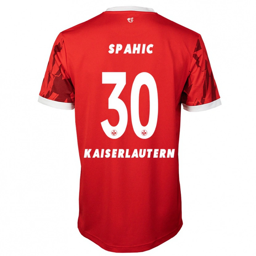 Danxen Män Avdo Spahic #30 Röd Vit Hemmatröja Matchtröjor 2025/26 Tröjor T-Tröja