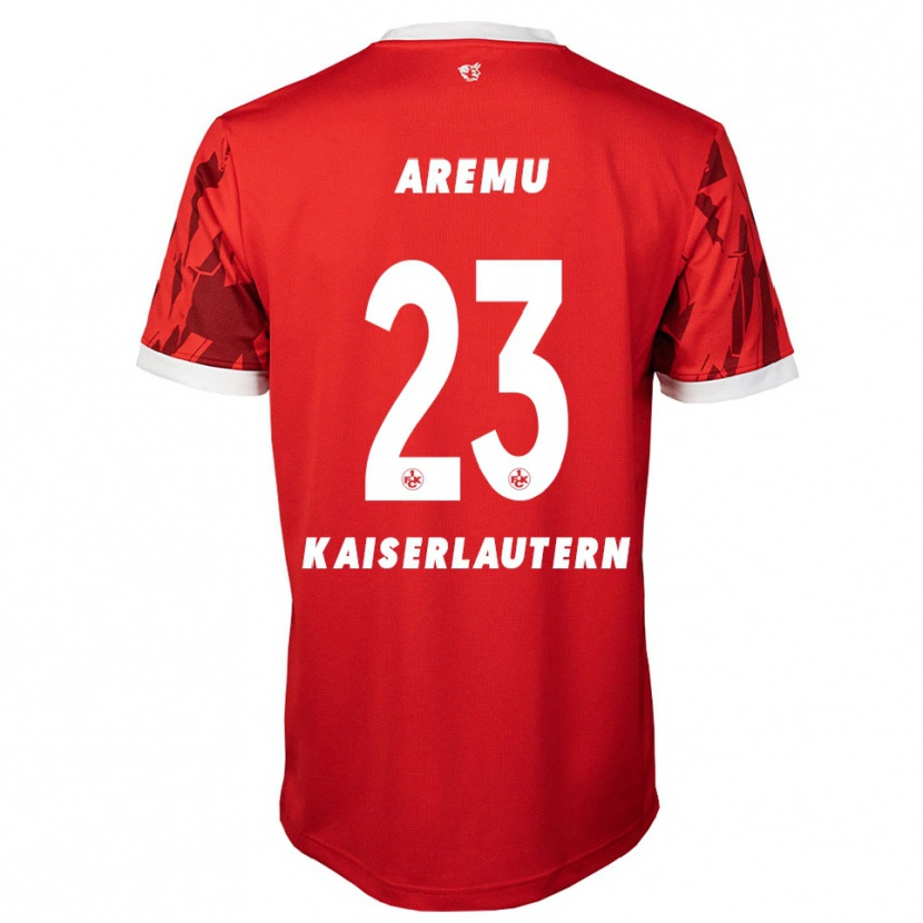 Danxen Män Afeez Aremu #23 Röd Vit Hemmatröja Matchtröjor 2025/26 Tröjor T-Tröja