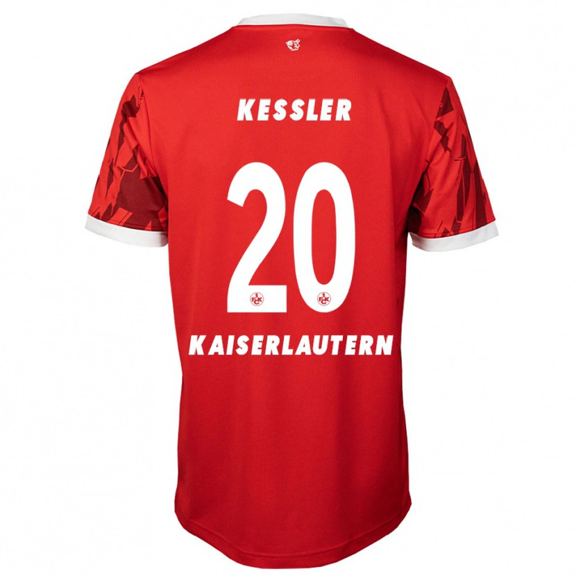 Danxen Män Louis Keßler #20 Röd Vit Hemmatröja Matchtröjor 2025/26 Tröjor T-Tröja