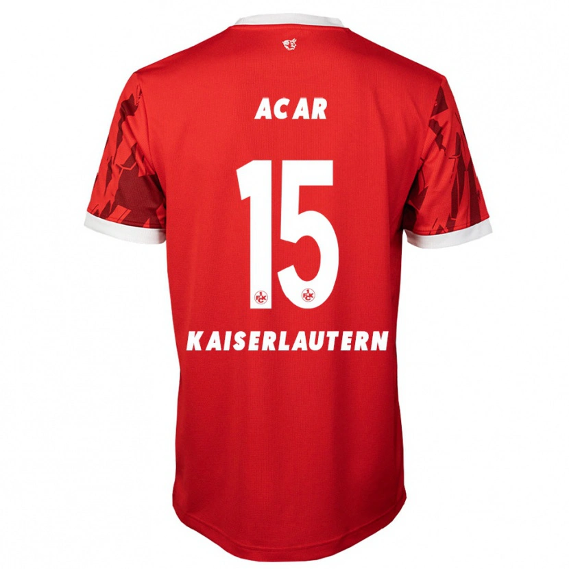 Danxen Män Samet Acar #15 Röd Vit Hemmatröja Matchtröjor 2025/26 Tröjor T-Tröja