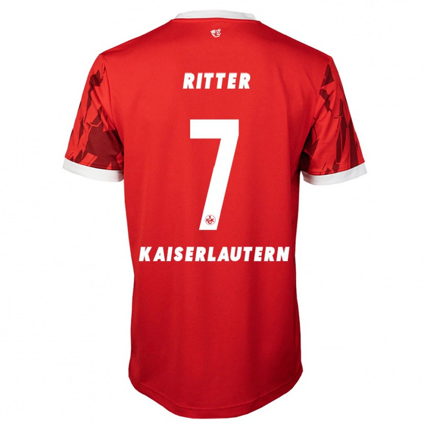 Danxen Män Marlon Ritter #7 Röd Vit Hemmatröja Matchtröjor 2025/26 Tröjor T-Tröja