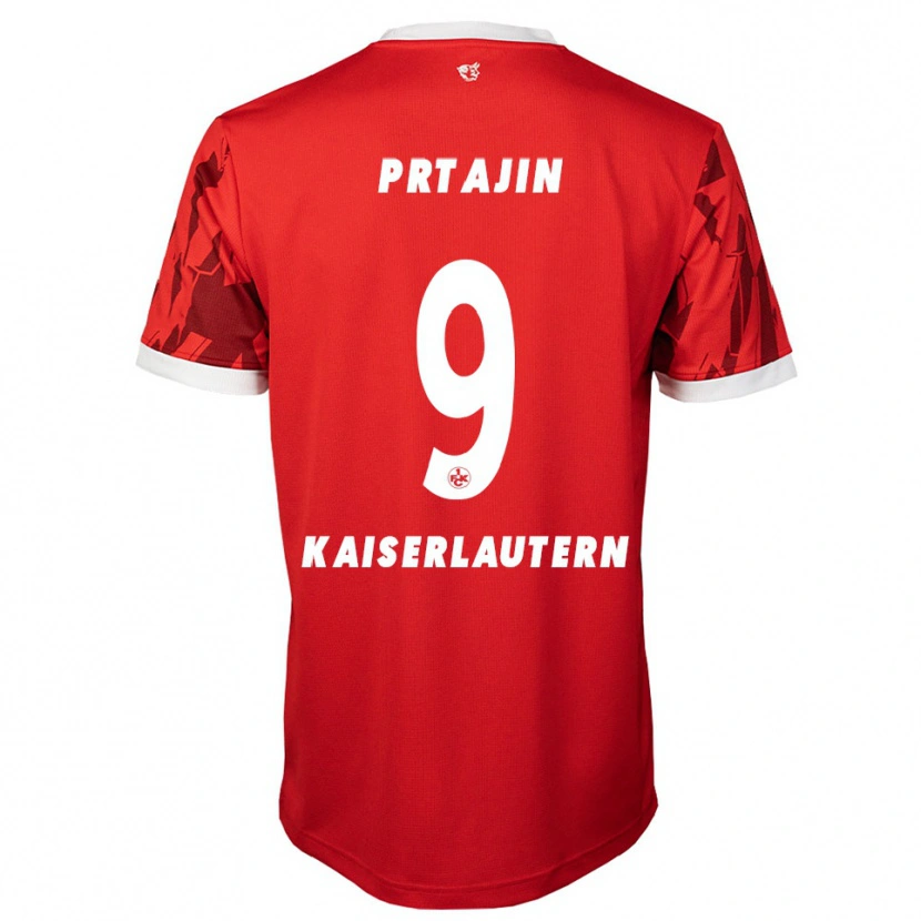 Danxen Män Ivan Prtajin #9 Röd Vit Hemmatröja Matchtröjor 2025/26 Tröjor T-Tröja