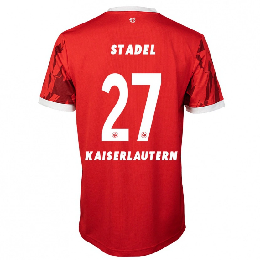 Danxen Män Maddox Stadel #27 Röd Vit Hemmatröja Matchtröjor 2025/26 Tröjor T-Tröja