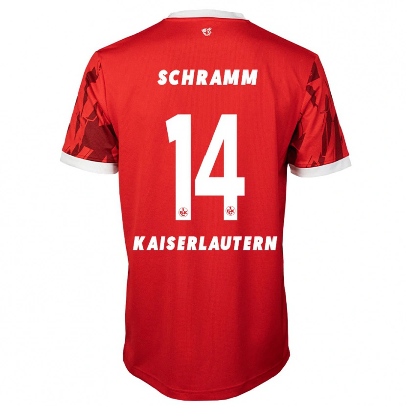 Danxen Män David Schramm #14 Röd Vit Hemmatröja Matchtröjor 2025/26 Tröjor T-Tröja