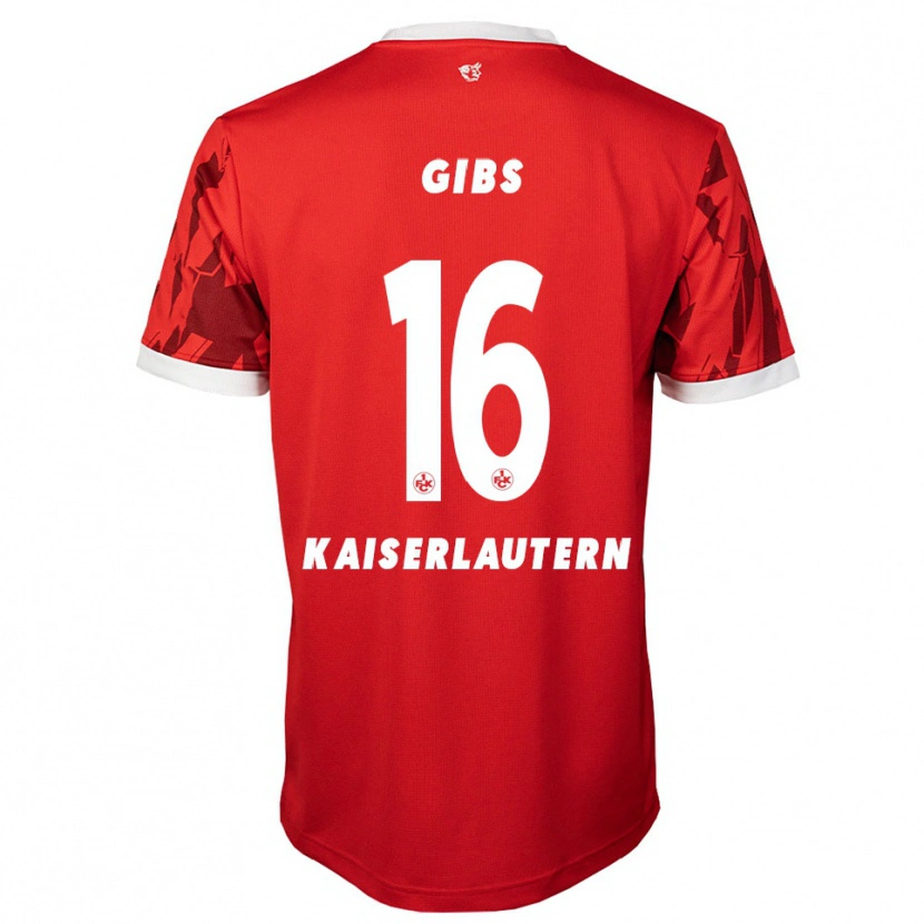 Danxen Män Owen Gibs #16 Röd Vit Hemmatröja Matchtröjor 2025/26 Tröjor T-Tröja