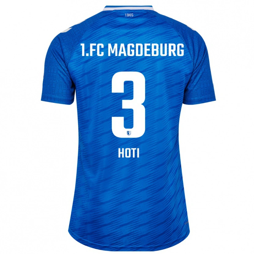 Danxen Män Andi Hoti #3 Blå Vit Hemmatröja Matchtröjor 2025/26 Tröjor T-Tröja