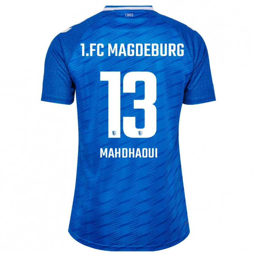 Danxen Män Islam Mahdhaoui #13 Blå Vit Hemmatröja Matchtröjor 2025/26 Tröjor T-Tröja