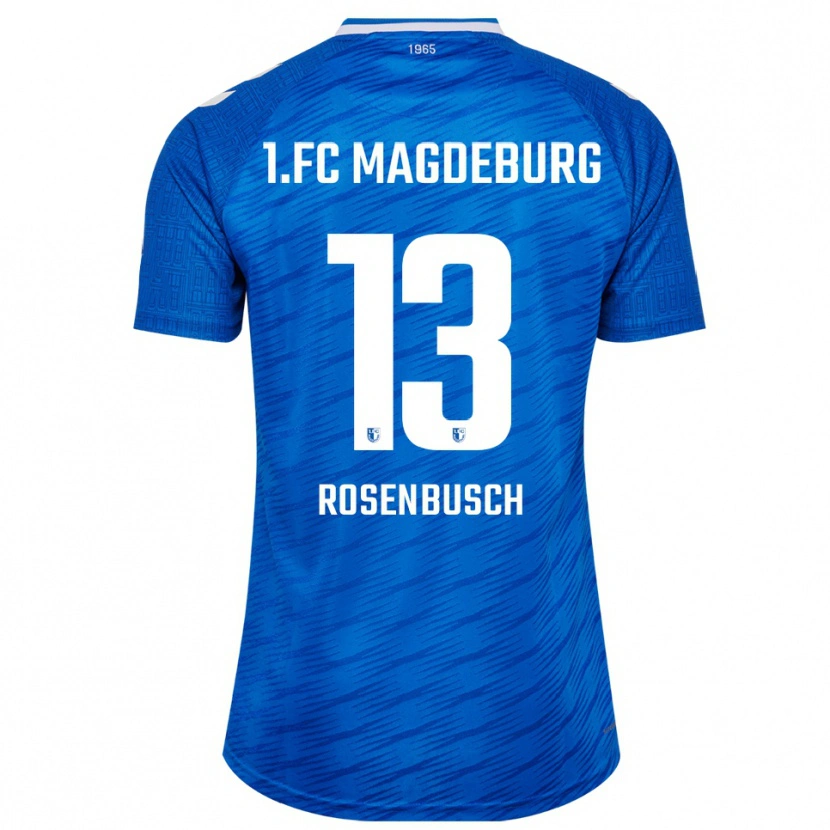 Danxen Män Tim Rosenbusch #13 Blå Vit Hemmatröja Matchtröjor 2025/26 Tröjor T-Tröja