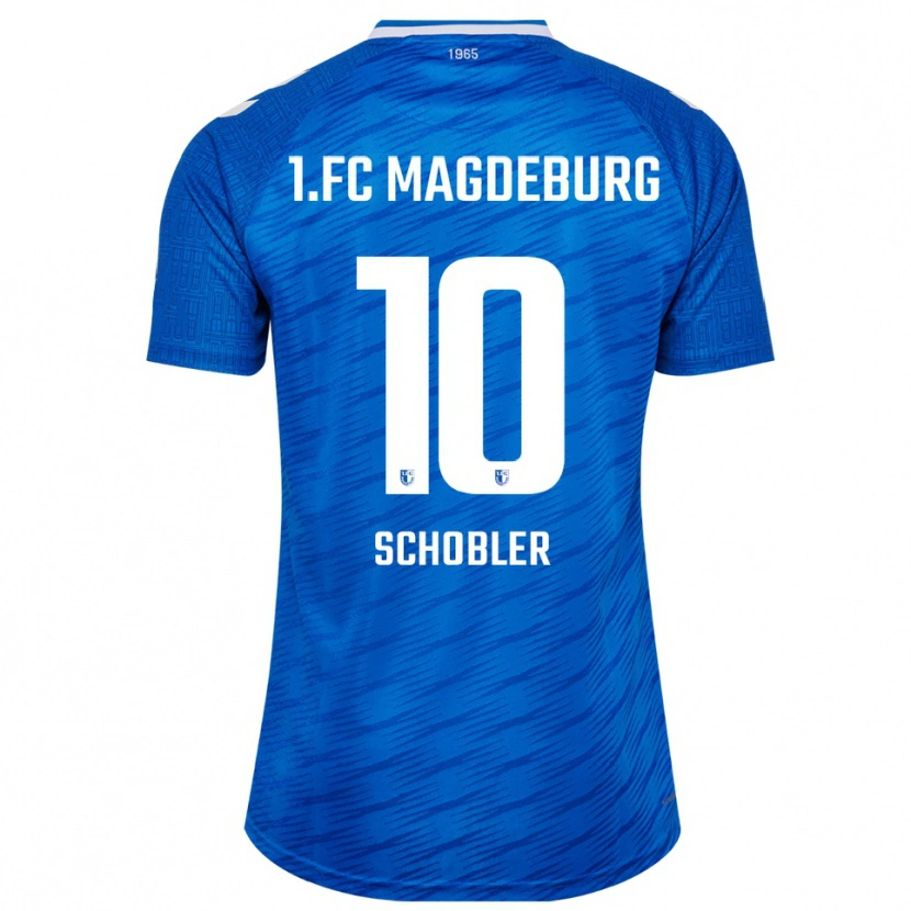 Danxen Män Laurin Schößler #10 Blå Vit Hemmatröja Matchtröjor 2025/26 Tröjor T-Tröja