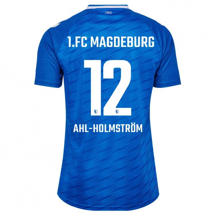 Danxen Män Alexander Ahl-Holmström #12 Blå Vit Hemmatröja Matchtröjor 2025/26 Tröjor T-Tröja