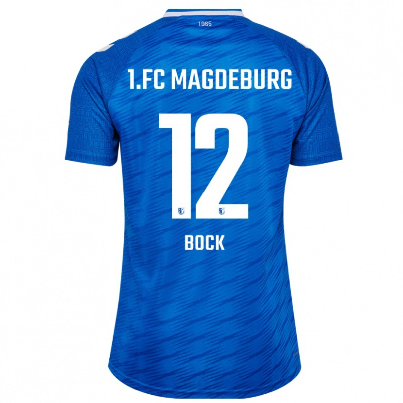 Danxen Män Armin Bock #12 Blå Vit Hemmatröja Matchtröjor 2025/26 Tröjor T-Tröja