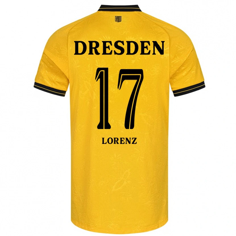 Danxen Män Alwin Lorenz #17 Gul Svart Hemmatröja Matchtröjor 2025/26 Tröjor T-Tröja