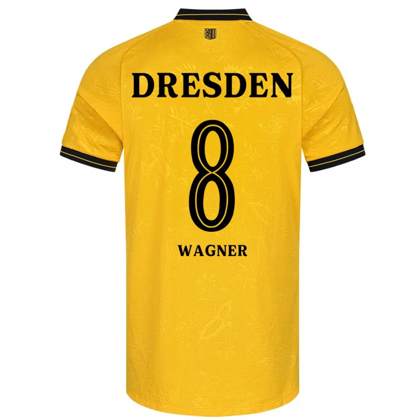 Danxen Män Robert Wagner #8 Gul Svart Hemmatröja Matchtröjor 2025/26 Tröjor T-Tröja