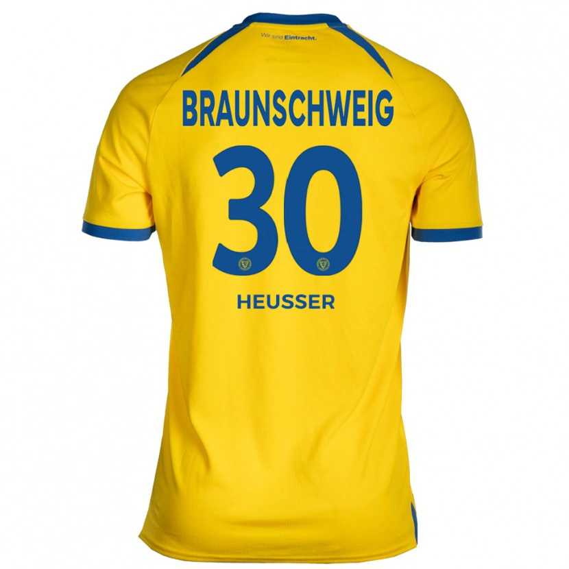 Danxen Män Robin Heußer #30 Gul Blå Hemmatröja Matchtröjor 2025/26 Tröjor T-Tröja