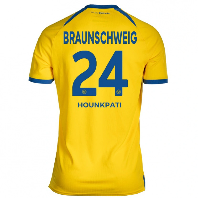 Danxen Män Marvin Hounkpati #24 Gul Blå Hemmatröja Matchtröjor 2025/26 Tröjor T-Tröja