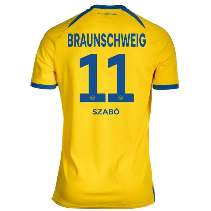 Danxen Män Levente Szabó #11 Gul Blå Hemmatröja Matchtröjor 2025/26 Tröjor T-Tröja