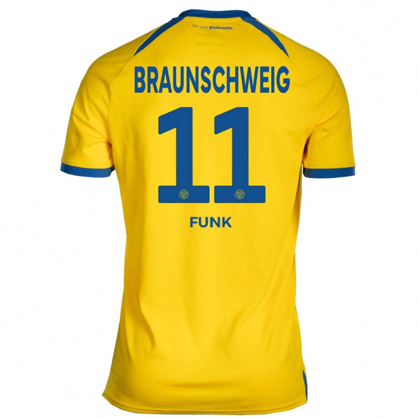 Danxen Män Jonah Funk #11 Gul Blå Hemmatröja Matchtröjor 2025/26 Tröjor T-Tröja