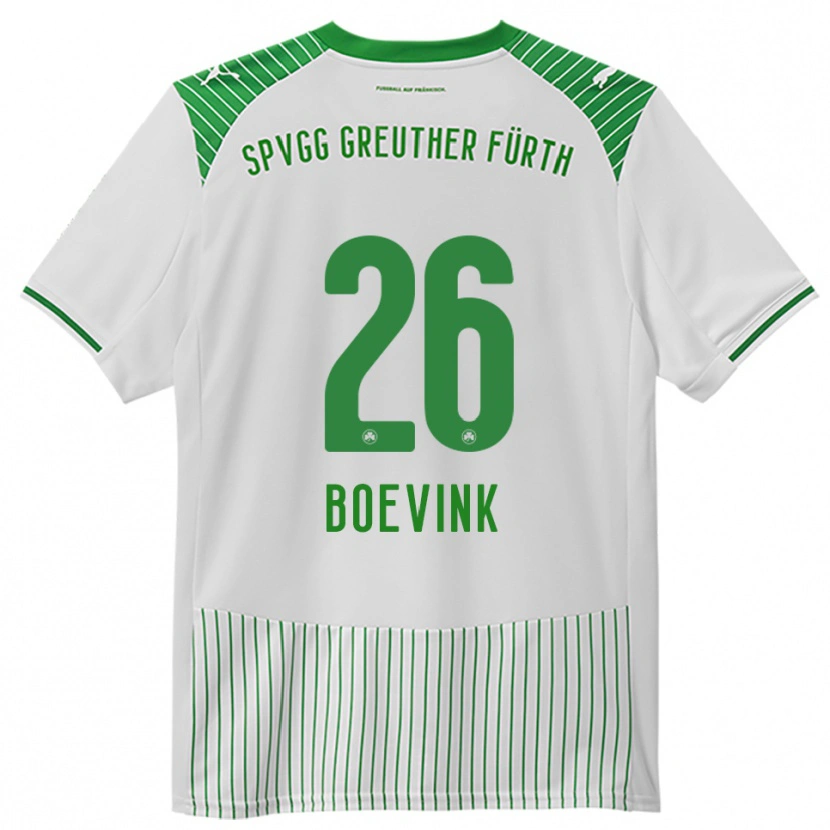 Danxen Män Pelle Boevink #26 Vit Grön Hemmatröja Matchtröjor 2025/26 Tröjor T-Tröja