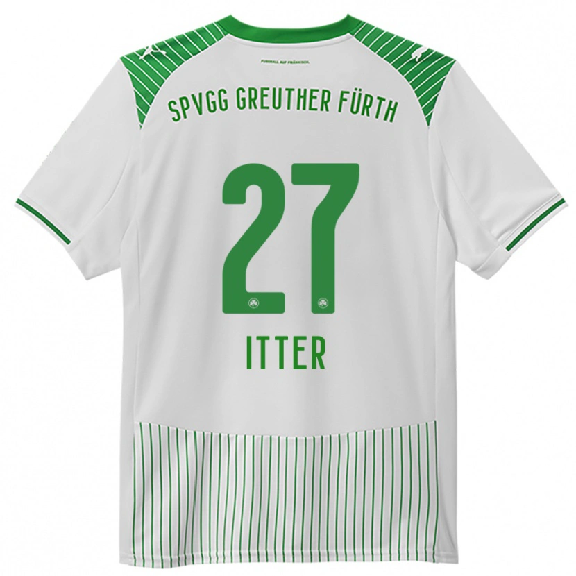 Danxen Män Luca Itter #27 Vit Grön Hemmatröja Matchtröjor 2025/26 Tröjor T-Tröja