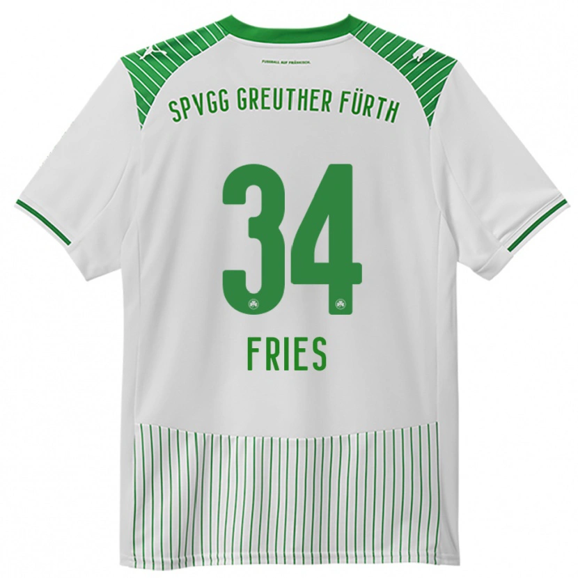 Danxen Män Marlon Fries #34 Vit Grön Hemmatröja Matchtröjor 2025/26 Tröjor T-Tröja