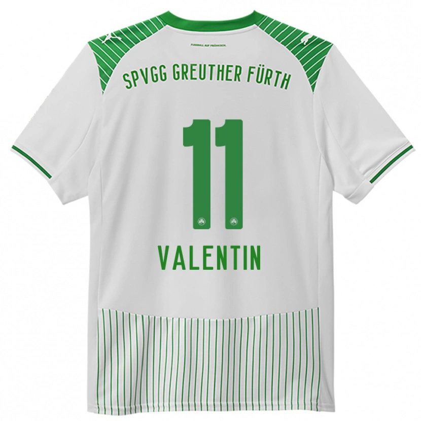 Danxen Män Jonas Valentin #11 Vit Grön Hemmatröja Matchtröjor 2025/26 Tröjor T-Tröja